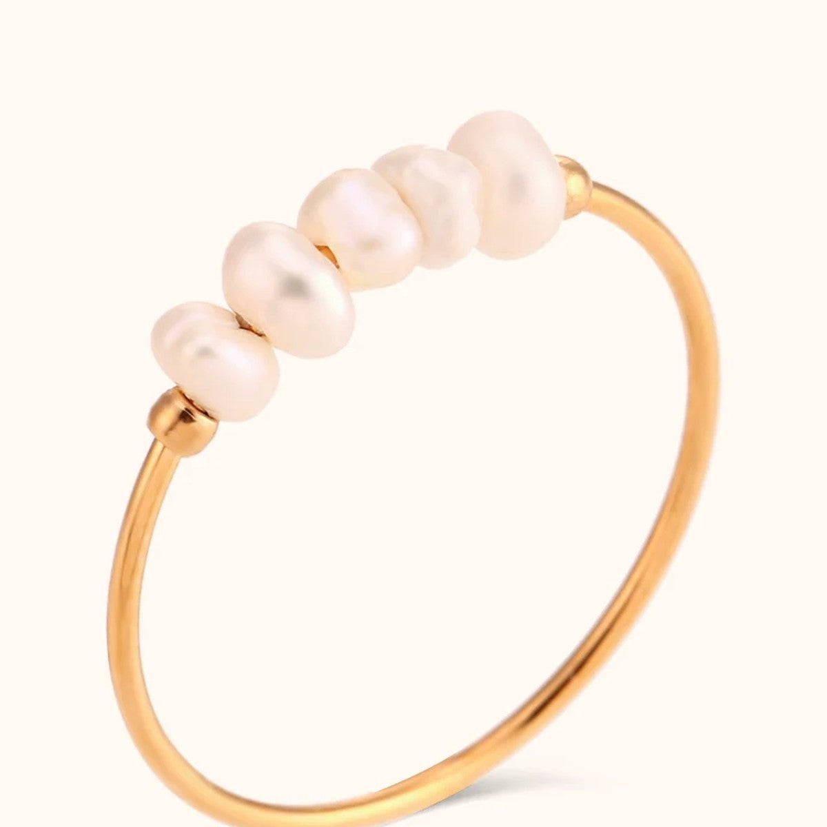 petite pearl ring